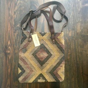NWT  Denim & Supply Ralph Lauren Woven Jute Bag